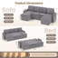 Corner Sofa Bed, U-Shaped Sleeper Sectional Couch Bed, 3-In-1 Convertible Pull Out Sofa Bed With Adjustable Backrest, Storage, Usb And Cup Holder For Living Room-291684387