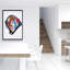 Art abstrait sur toile abstrait Albert Einstein