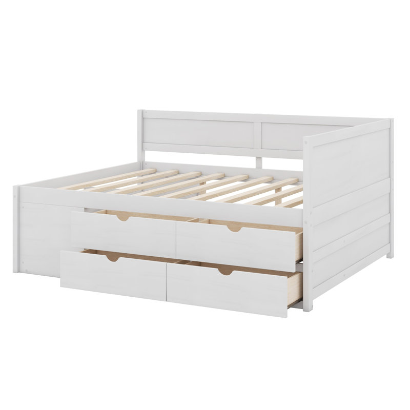 Lit de jour double / plein Burkeville, Blanc