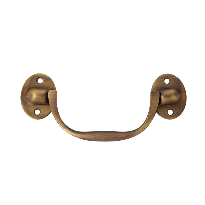 Antique Brass "Elara" Trunk Drawer Pull