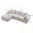 Cloud Modular Sectional Sofa Couch with L-Shape Chaise-309135305