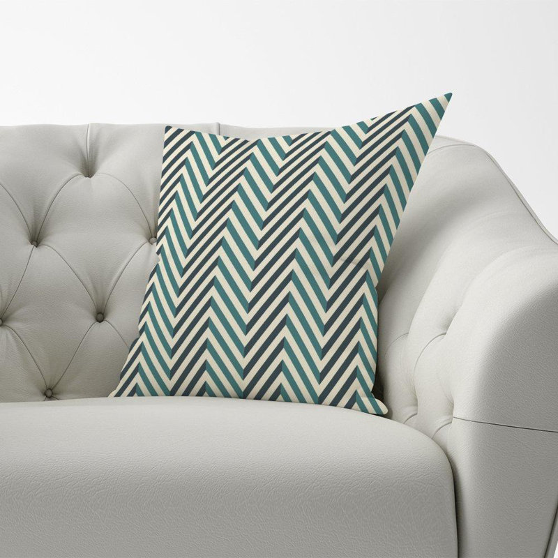Chattahoochee Herringbone Chevron Square Throw Cushion