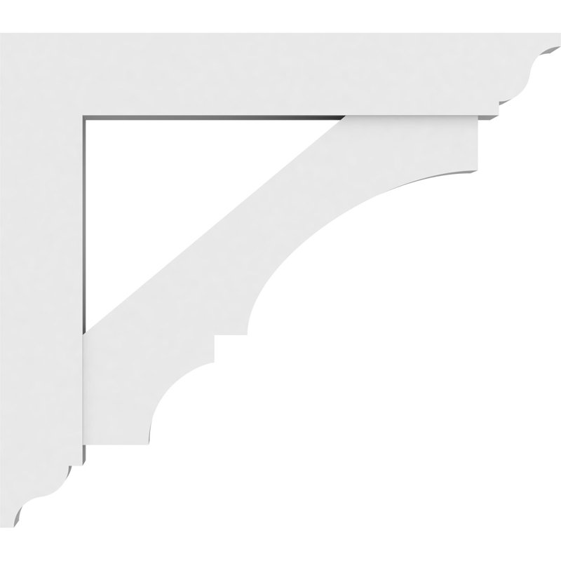 Support standard en PVC de qualité architecturale avec extrémités traditionnelles Balboa, H 30 po x l 5 po x P 30 po