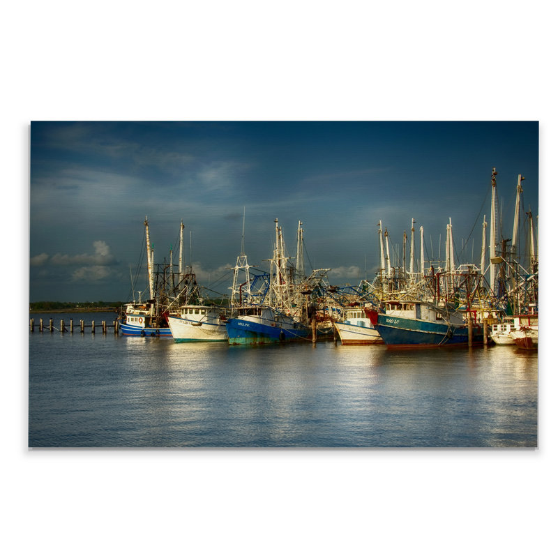 « crevettes i », reproduction d’impression, H 32 po x l 48 po x P 1,5 po, Toile tendue