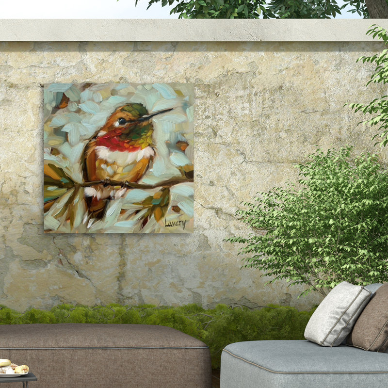 Toile d'extérieur «Take A Rest» par Andrea Lavery, H 14 po x l 14 po