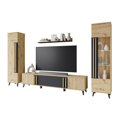 Huron Ii Wall Unit In Colour: Black
