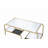 Mirrored & Gold Finish Coffee Table