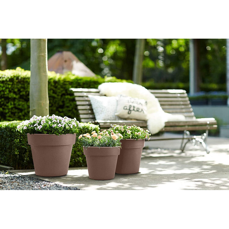 Pot Planter, Taupe, 33cm H x 40cm W x 40cm D