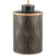 Freese 45cm Deco Black Geo Art Deco Hand Painted Tin Table Lamp Base