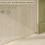 Porte de douche pivotante sans cadre de l 29 à 30 po x H 72 po, portes de verre pivotantes avec verre trempé transparent de 1/4 po (6 mm), film antidéflagrant, installation réversible, nickel brossé