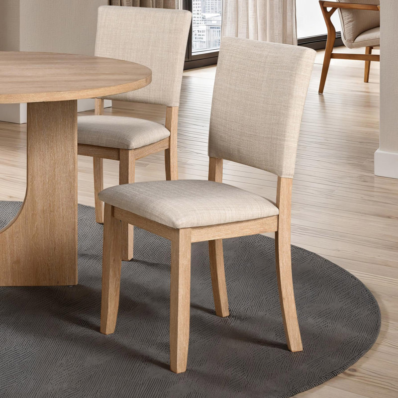 Quain Upholstered Side Chair, Beige