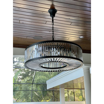 Lustre tambour 14 lumières à intensité variable Connerton