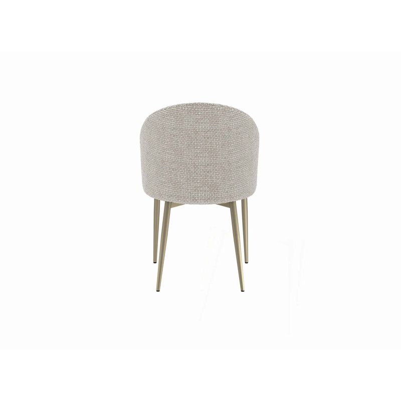 Chaise d'appoint en tissu, ensemble de 2, Gris