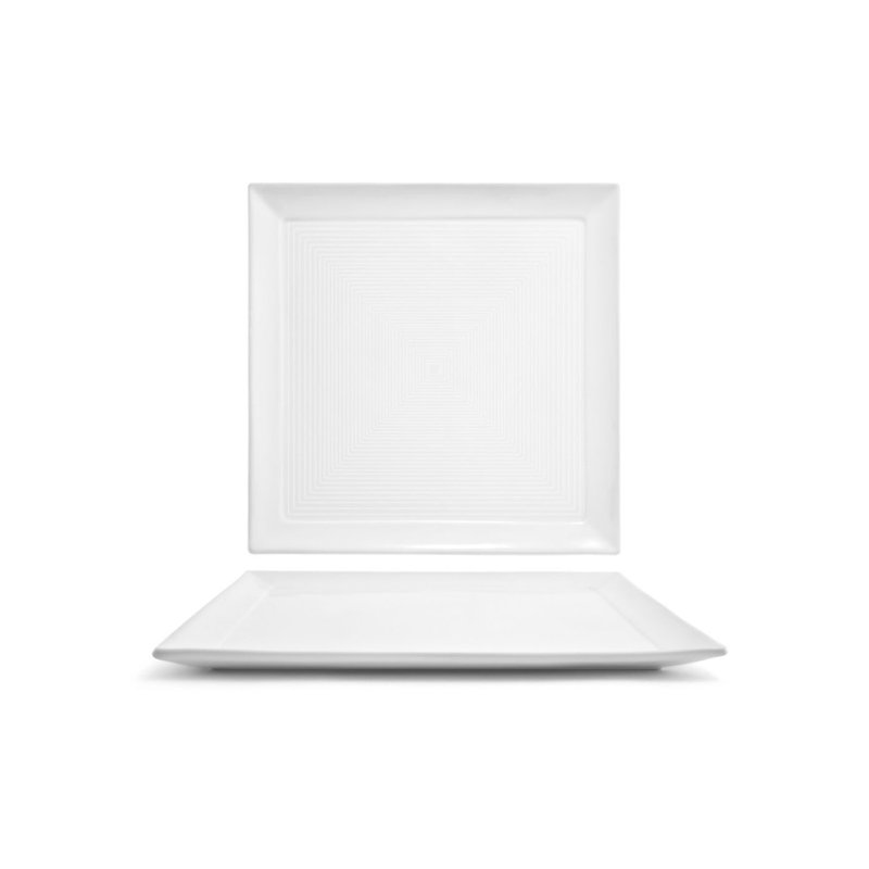 Assiette plate en spirale 12 po