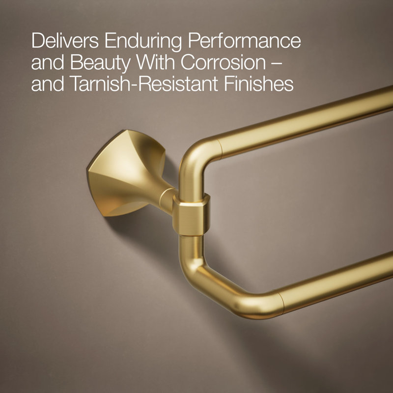 Occasion 24 In. Double Towel Bar, Gold