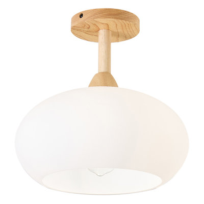 Glass Semi Flush Mount