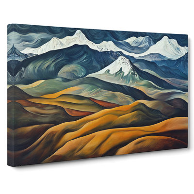 Iconic Mountain Landscape - Wrapped Canvas Painting