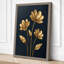 Golden Blooms Botanical 1 Piece Wrapped Canvas Wall Art-1407387877-1407387887
