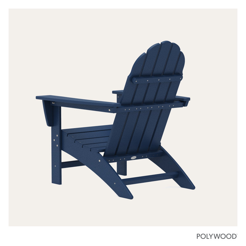 POLYWOOD Vineyard Adirondack Chair, Navy