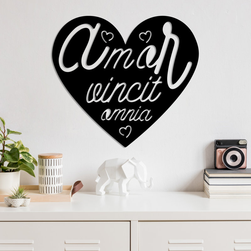 Stylish Decorative Metal Wall Accessory, Black Finish, 22.0 x 19.7 inches | 100% Metal Construction, Thickness: 0.06 inches | Perfect for Home Décor & Modern Spaces, Durable and Eye-Catching Design