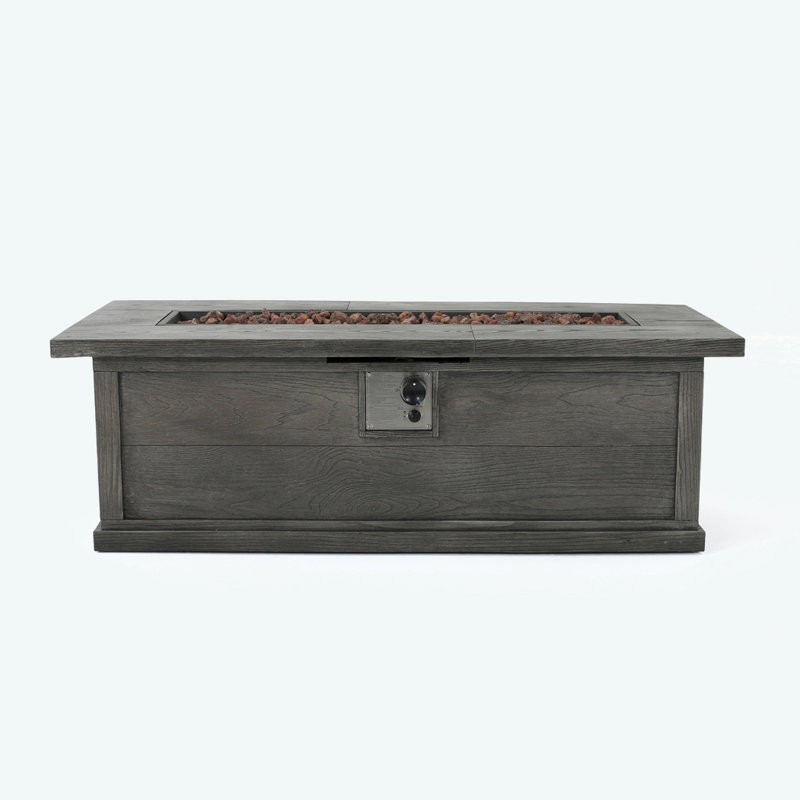 56" Rectangular MgO Concrete Propane Fire Pit