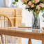 Solid wood oak dining table-108223522