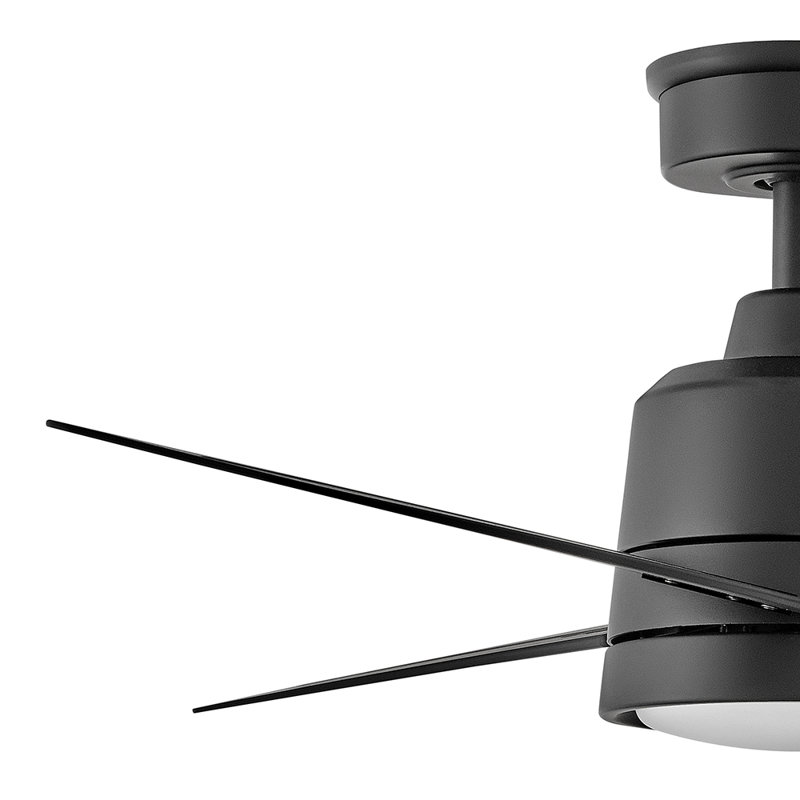 Morrow 48'' Ceiling Fan with LED Lights, Matte Black