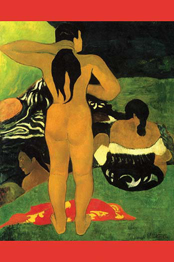 « tahitiennes on beach » par paul gauguin-impression, H 66 po x l 44 po