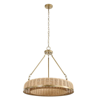 Uttermost Ladakh 9 Light Round Wicker Pendant