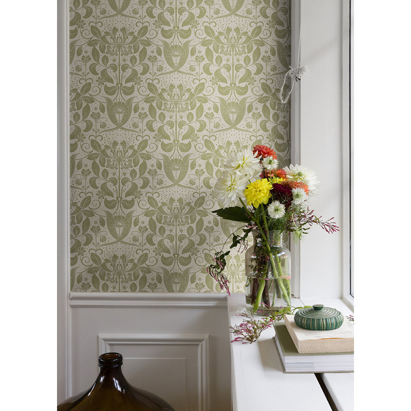 Rouleau de papier peint Leavy 33 pi x l 20,9 po Leavy, Olive