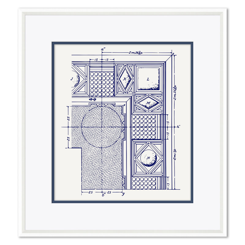 White Figure 7, Blue Shell Study & Blue RCP Giclee Print by David Phoenix