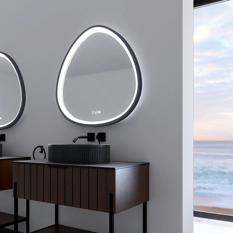 Miroir de salle de bain à DEL à intensité variable Fog
