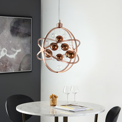 Sylvain 1 - Light Copper LED Sphere Pendant
