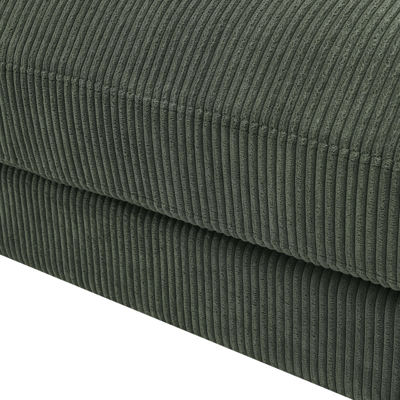 Chaise longue rembourrée Ayvion, Chaise vintage vert KD 