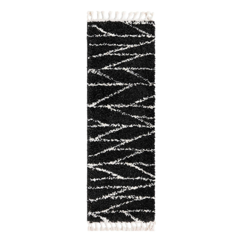 Abrahams Geometric Indoor Rug, Runner 2' x 6'