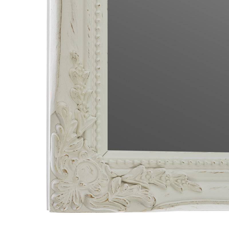 Dan Wood Flat Wall Mirror, White