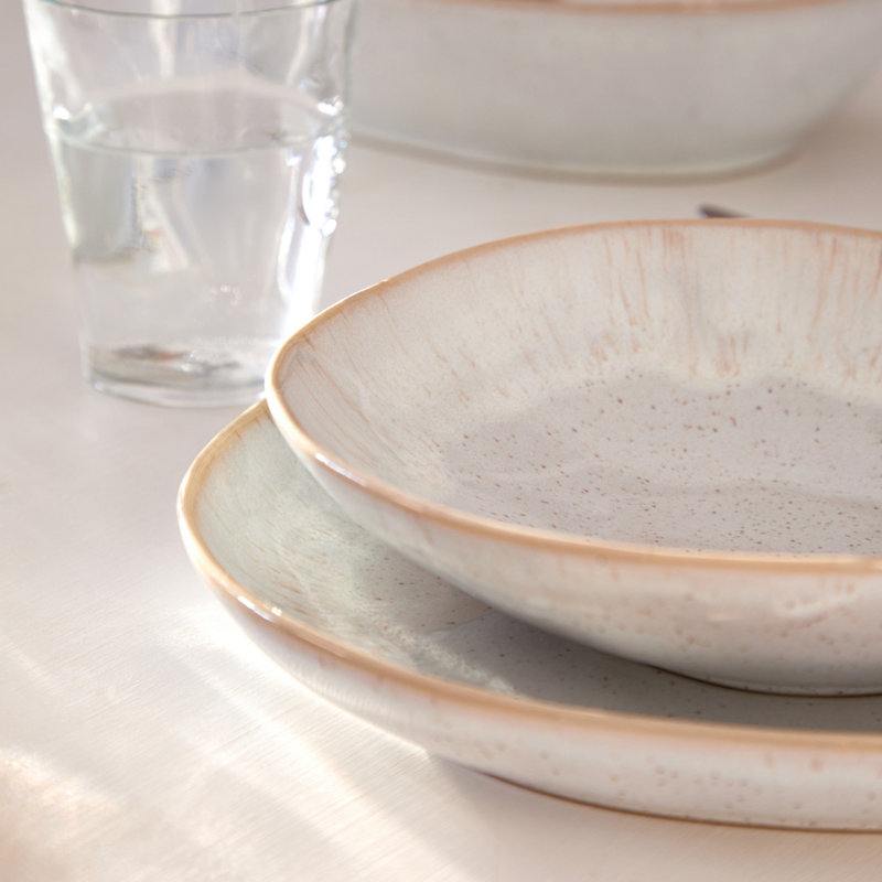 Eivissa Stoneware Pasta Dish, Sand Beige