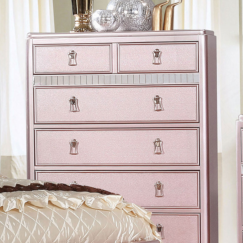 Mobilier de chambre à coucher de style contemporain avec garniture de miroir 1Pc