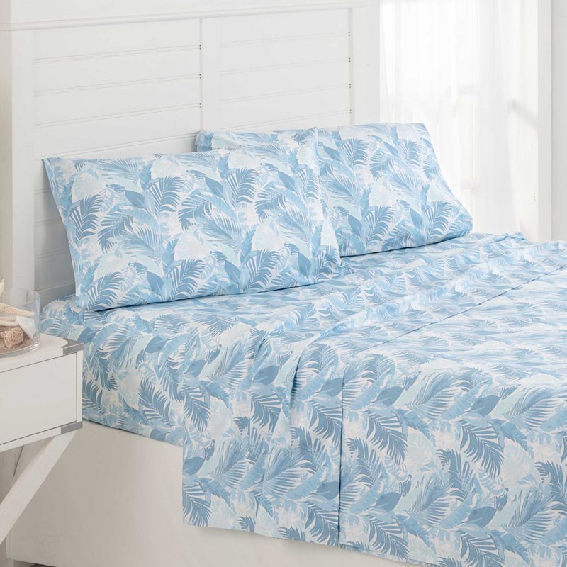 Southern Tide Palma Sheet Set, Twin Sheet Set with Fitted Sheet and Pillowcase