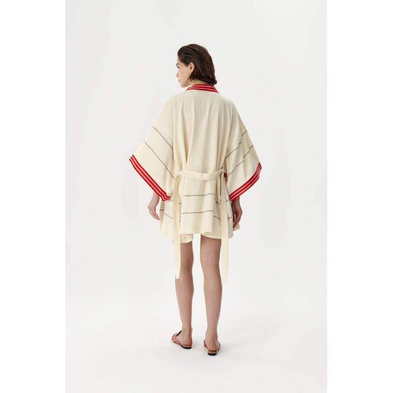 Short Pesthamal Kimono Red