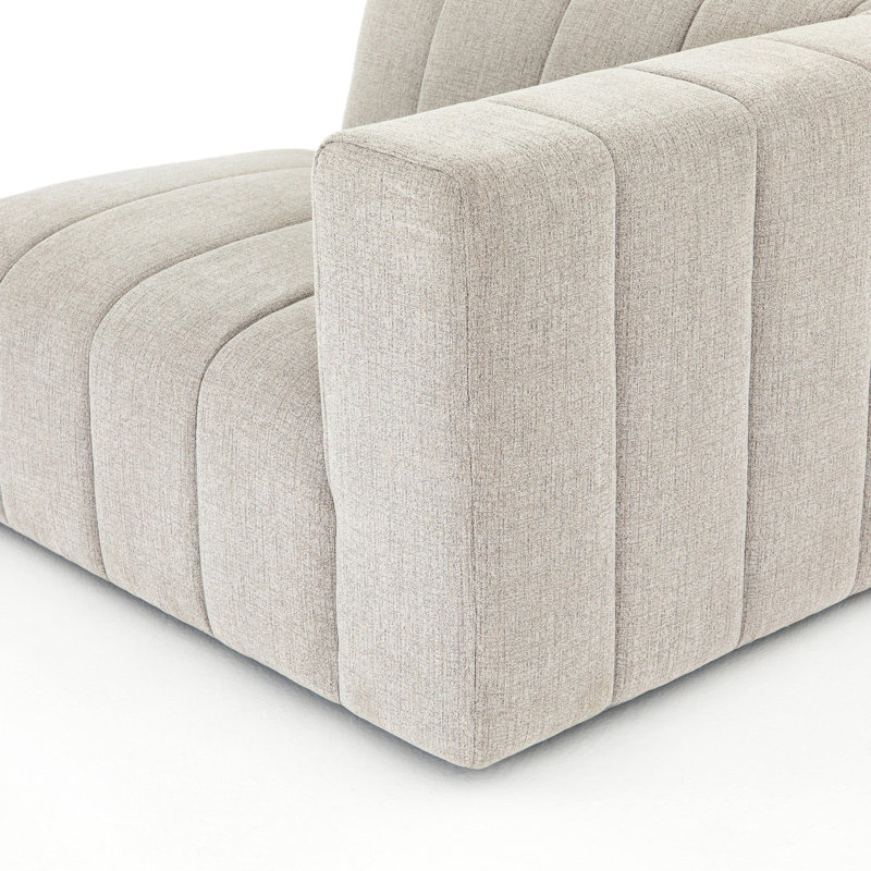 Langham Channeled Raf Piece, Left Hand Facing, Light Gray Napa Sandstone