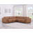 Crasia 5 Piece Top Grain Italian Leather Reclining Sectional-103064209
