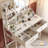 Vanity Desk With Mirror And Lights Makeup Vanity Table With 2 Fabric Drawers & Charge Station & Hair Dryer Rack Dressing Table For Bedroom-636789268