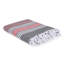 Couvre-lit 100% coton Pepperbush noir / rouge / blanc