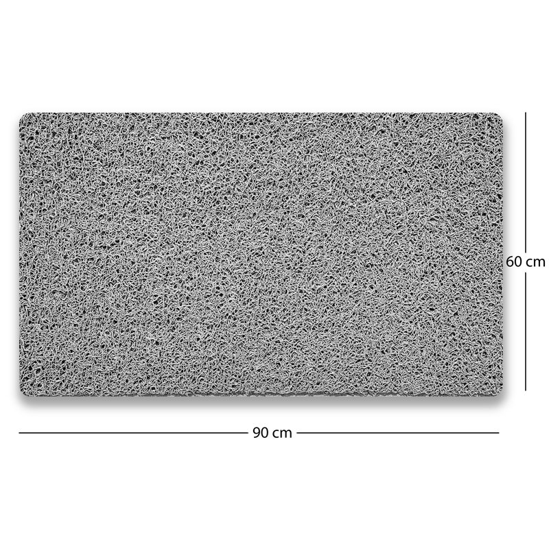 Plain-Spaghetti Plastic / Acrylic Non-Slip Shower Mat, 90cm, 60cm