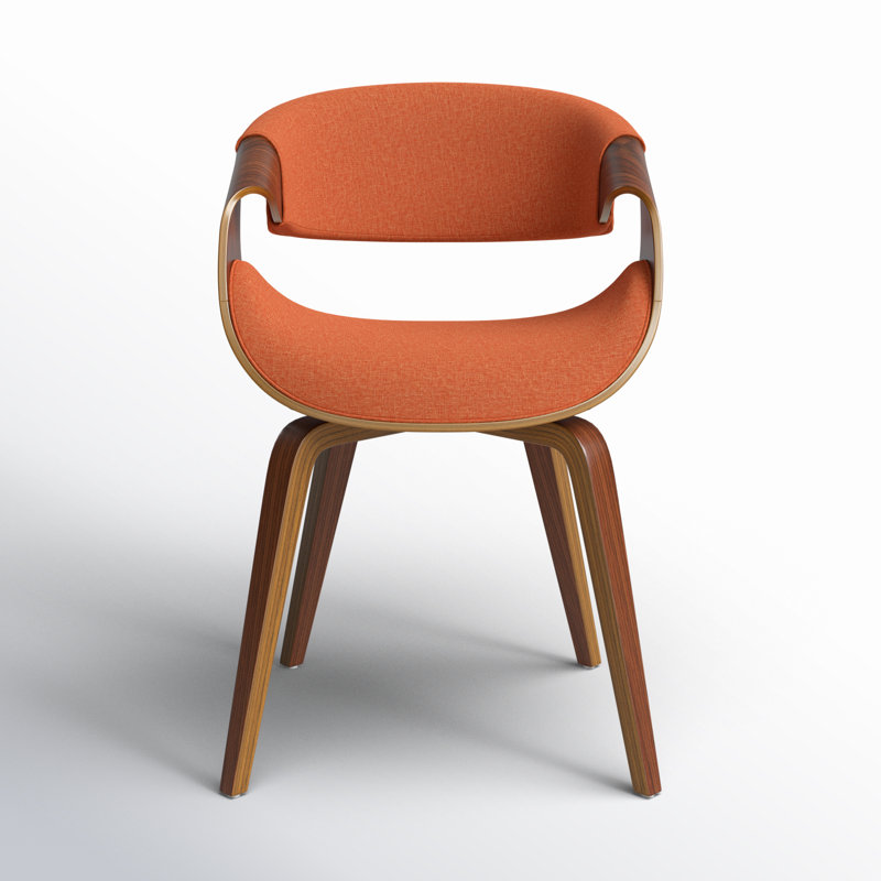 Clarissa Bhavya Upholstered Arm Chair, Orange