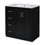 Ensemble de meuble-lavabo 30 po avec lavabo en céramique, armoire de rangement en bois massif, ensemble de meuble-lavabo autoportant avec 3 tiroirs et portes à fermeture douce-1431721533
