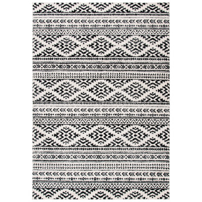 Talkington Geometric Looped / Hooked Area Rug