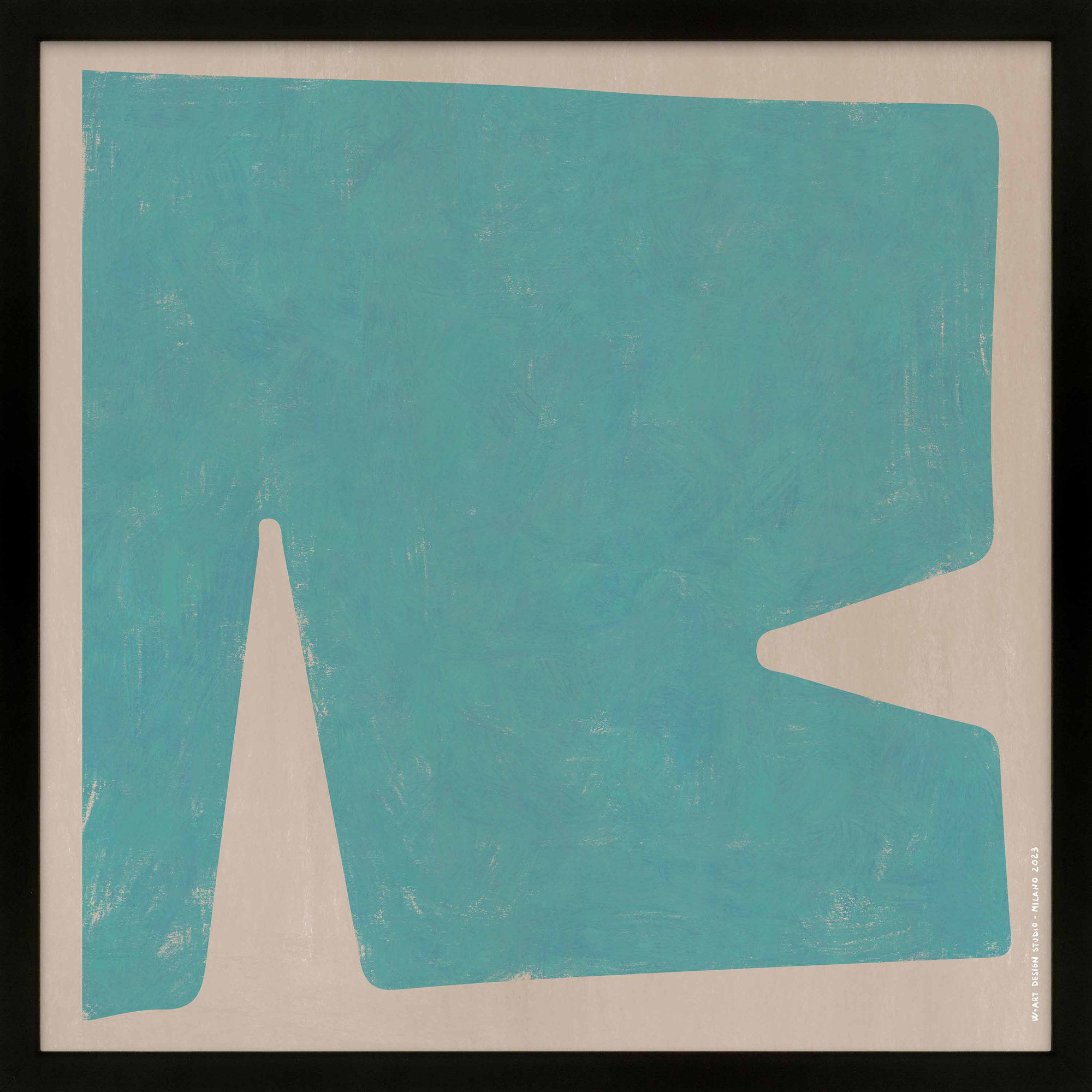 Sculpted Pastel 3 by Romina Gadler, Black Paper Framed, 36" H x 36" W