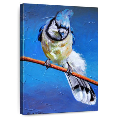 Geai bleu sur une branche